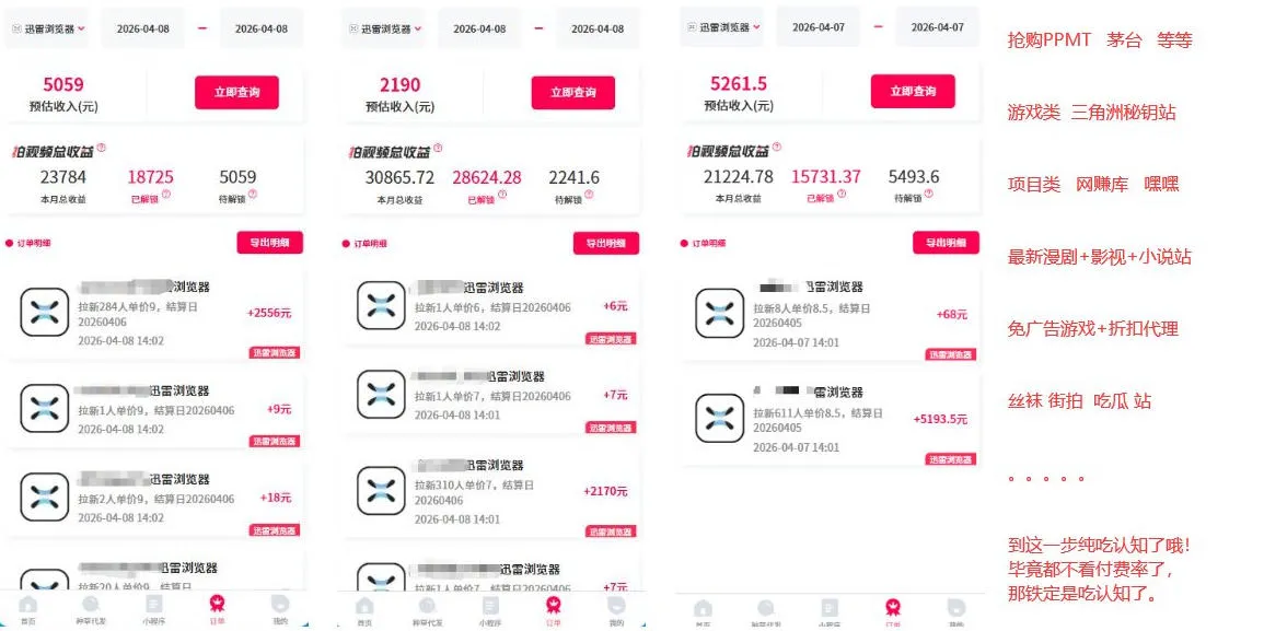 迅雷浏览器项目2.0_拆个大佬周1W的打法